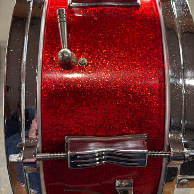 Ludwig Jazzfest 1963 - 5x14 Red Sparkle snare drum image 19