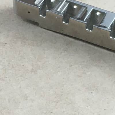 Tune O Matic Epiphone LP Guitar Chrome Bridge Post Tailstop NOS Relic Vintage? 52mm image 4