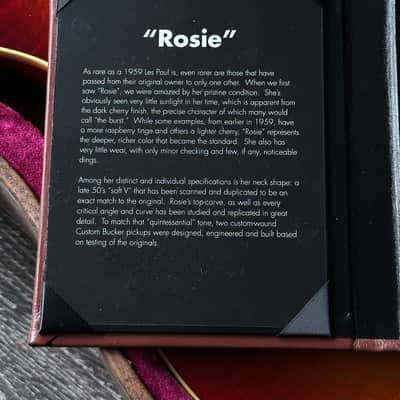 Gibson Les Paul Standard 1959 Collectors Choice #11 Rosie Custom Shop image 6