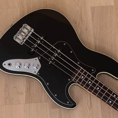 2005 Fender Aerodyne Jazz Bass AJB-M/DJ Medium Scale 32" Black, Japan CIJ image 8