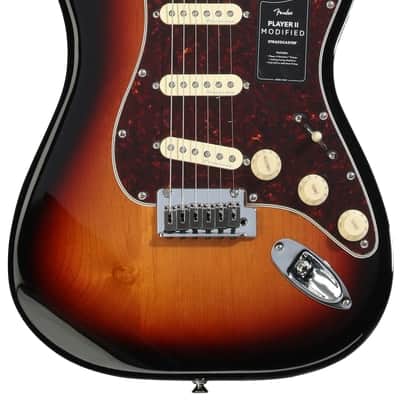 Fender Player II Modified Stratocaster Electric Guitar - 3-tone Sunburst with Maple Fingerboard image 2