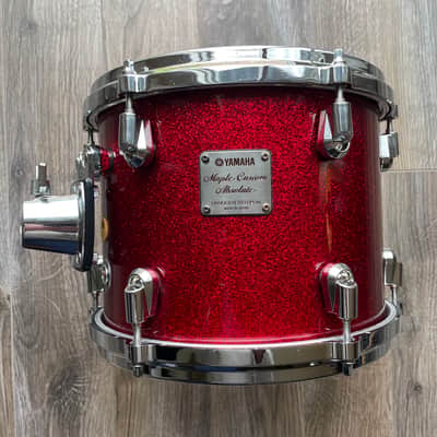 Yamaha Maple Custom Absolute 10" x 8" tom - Red sparkle - Made in Japan image 5