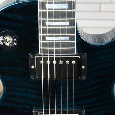 Gibson Custom Shop Les Paul Axcess Custom Figured with Stopbar Tailpiece - Peacock Widow image 7