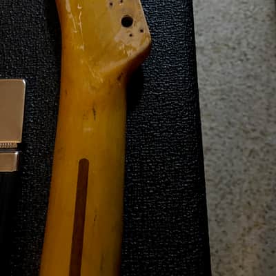 Fender Clive Brown Broadcaster Neck 1950 Blackguard Copy Fender Custom Shop Black Guard Heavy Relic Neck Vintage Masterbuilt Dale Wilson Nachocaster Quality 1951 1952 1953 1954 Danny Gatton Nacho Julian Lage Vibe Nitro Finish image 8