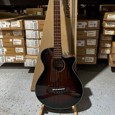 Ibanez AEGB24E AEG Acoustic-electric Bass Guitar - Mahogany Sunburst High Gloss image 1