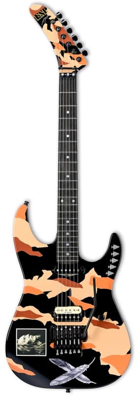 ESP GL DESERT EAGLE - Black w/ Graphic w/Case image 1