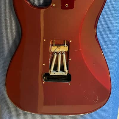 Fender Stratocaster Body with Floyd Rose Style Bridge Included 2001 - Midnight Wine image 9
