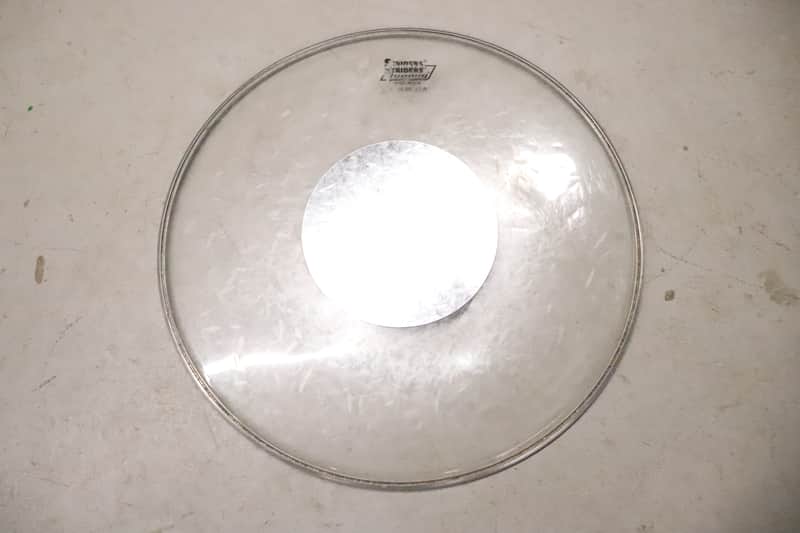 Ludwig 16" Striders Clear Silver Dot Drum Head Vintage image 1
