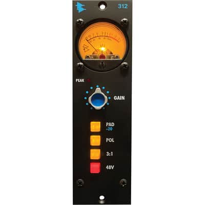 API 312 500 Series Discrete Microphone Preamp Module with 2520 Op Amp image 3