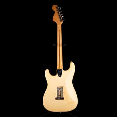 Vintage 1974 Fender Stratocaster Maple Fingerboard Olympic White With OHSC image 11