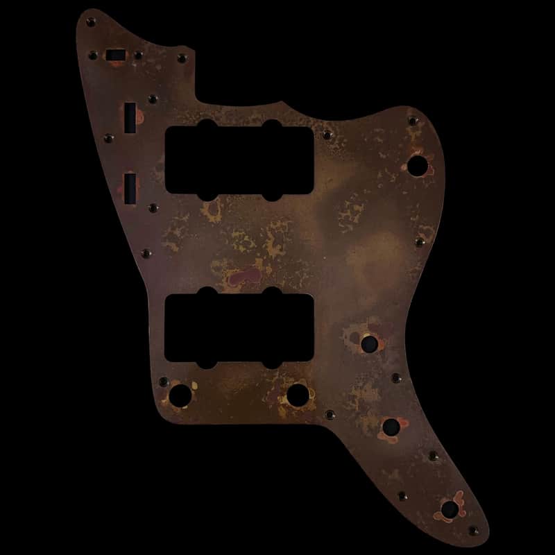 Jazzmaster Pickguard Scratchplate - USA 60s Vintage - Statuary Brass - Made-to-Order image 1