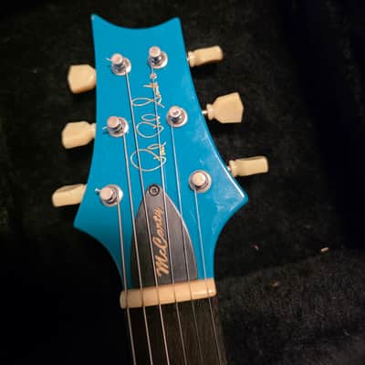 PRS McCarty Soapbar 1990 Turquoise OWNED BY MIKE WANCHIC, JOHN COUGER MELLENCAMP'S GUITARIST image 12