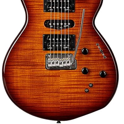 Godin 028672 xtSA  - Synth Access - 3 Voice  Light Burst Flame - Electric Guitar Made In Canada image 1