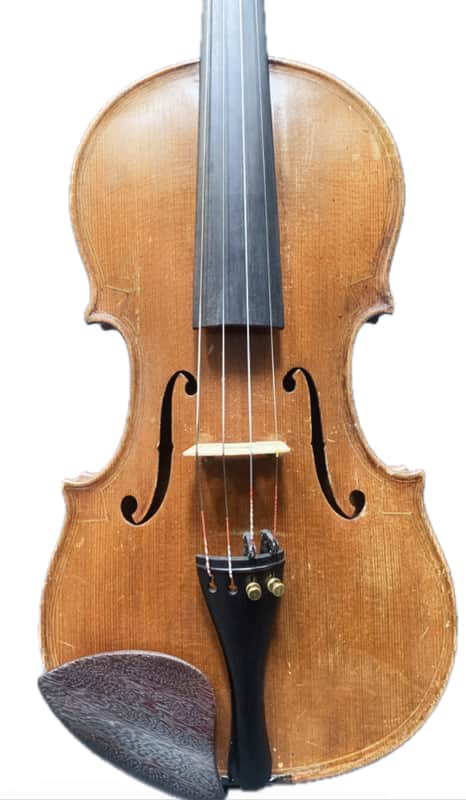 Old French violin Maggini model Late 19th century  - Golden oil varnish image 1