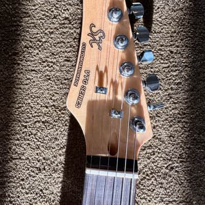 SX VTG Vintage Series Candy Blue Stratocaster Left Handed image 3