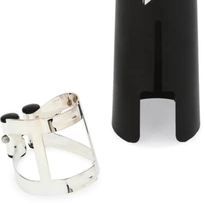 Vandoren M|O Bb Clarinet Ligature and Cap - Silver-Plated image 2