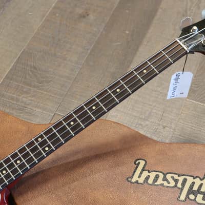 Vintage! 1962 Gibson EB-0 w/ OG Bakelite PUP Electric Bass Cherry Red + HSC image 7
