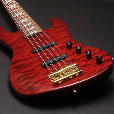 Sadowsky Guitars Limited Edition 2023 MasterBuilt 21-Fret Standard J/J Bass 5-Strings (Majestic Red High Polish) image 1
