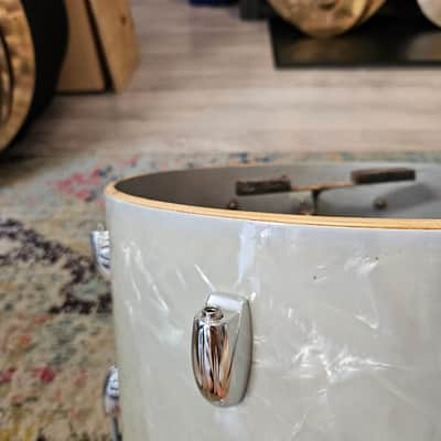 Gretsch 13x9" Round Badge 6-ply Rack Tom - White Marine Pearl 1960s image 8