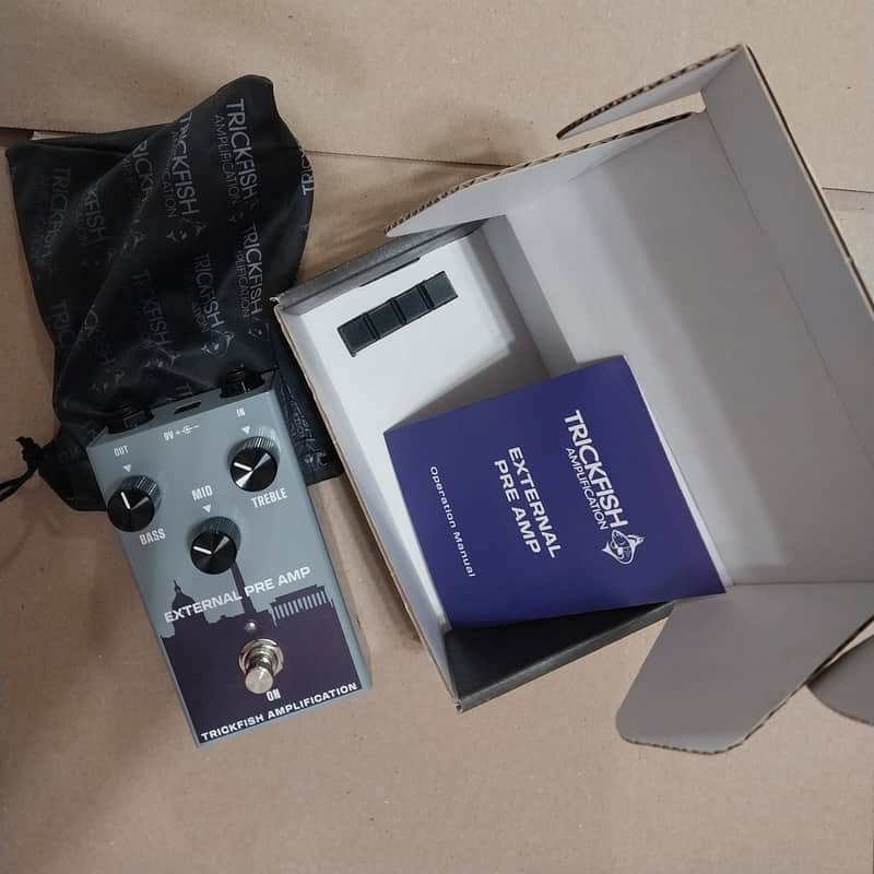 Trickfish Amplification External Pre Amp (EPA) Pedal 2026 - gray/purple image 1
