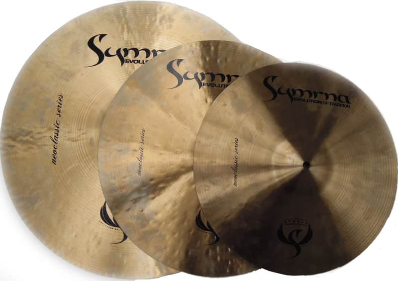 Symrna Neo Classic Cymbal Set 14" Hi-Hat / 16" Crash / 20" Ride image 1