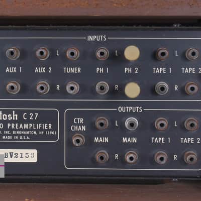 McIntosh C27 Stereo Preamplifier in Very Good condition image 15