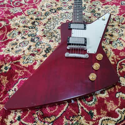 1991 Orville Explorer Gibson-Licensed Guitar, 100% Original, Japan Terada - Cherry image 2
