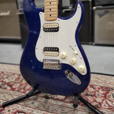 Fender Partscaster HH Shawbucker Stratocaster w/ 50's Player Series Neck - Sapphire Blue Transparent (C016-49) image 3