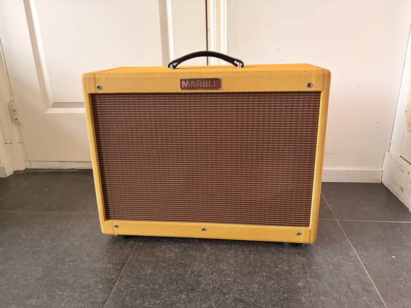 Marble Tweed Speaker cabinet with 2 x 10" Weber Alnico 2023 - tweed with nitro lacquer (vintage style) image 1