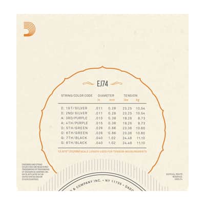 D'Addario EJ74 Mandolin Strings, Phosphor Bronze, Medium, 11-40 image 6