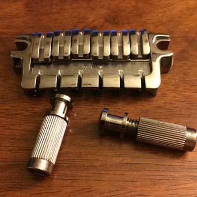 Ibanez Gibraltar Plus CB43 Guitar Bridge 2013 Nickel image 2
