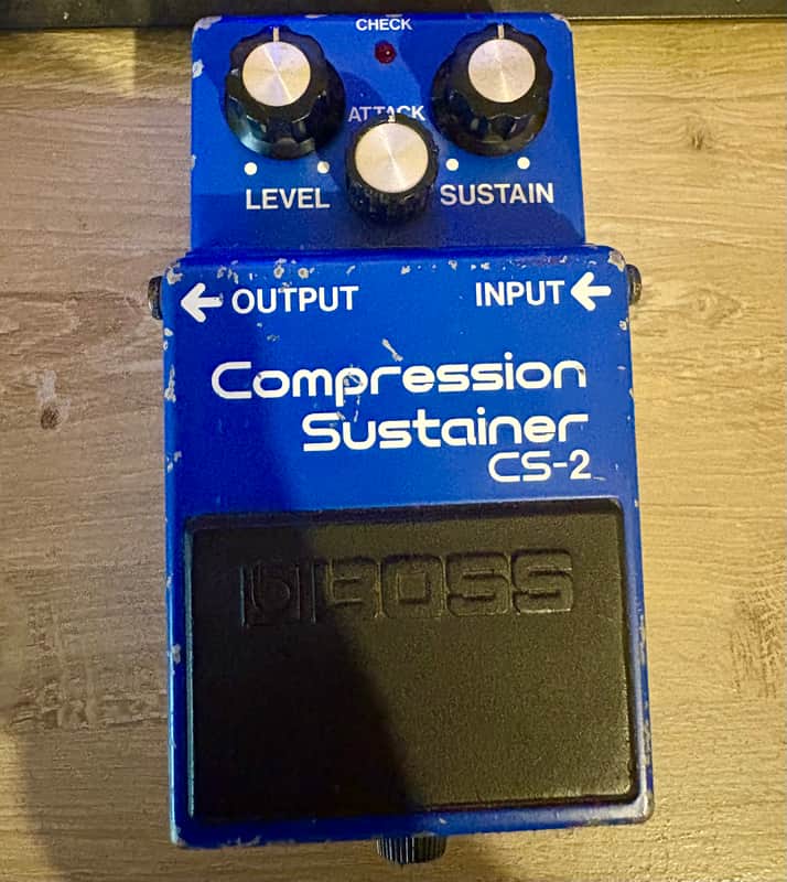 Boss CS-2 Compression Sustainer (Black Label) 1981 - 1989 - Blue image 1