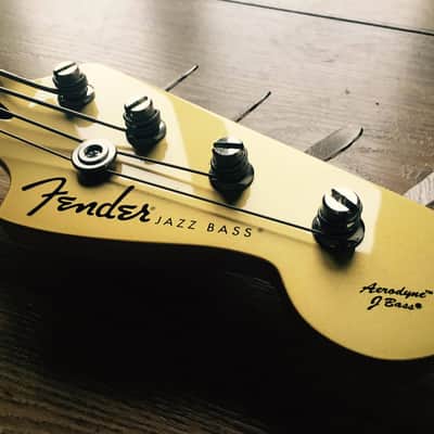 Very Rare Factory Shoreline Gold Fender Aerodyne Jazz Bass 2013 MIJ image 7