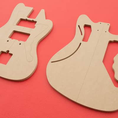 Jazzmaster Body Router Template CNC Luthier Tools 1/2" MDF 0.5" Fender imagen 2