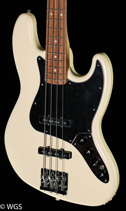 Fender Deluxe Active Jazz Bass Olympic White Pau Ferro (791) image 1