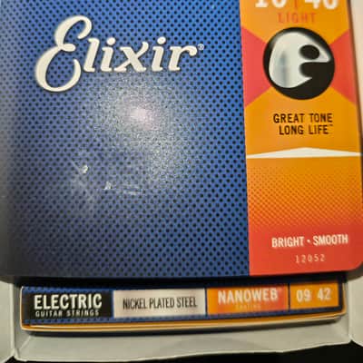 Elixir Nano Web 10 thru 46 Light electric guitar strings image 1