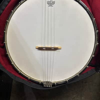 Vintage 1980s Wildwood Open Back Minstrel Banjo Natural Finish image 2