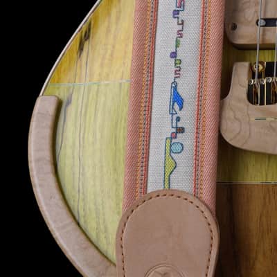 Jersey Girl Homemade Guitars “Coota-Coneysides” 2022 Multi Colored Inlaid Top, NEW (Authorized Deale image 11