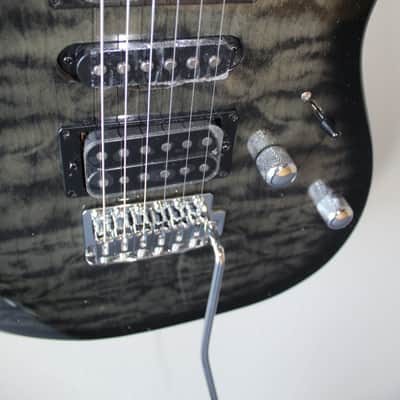 Brand New Ibanez Gio GRX70QA Electric Guitar - Transparent Black Burst image 5