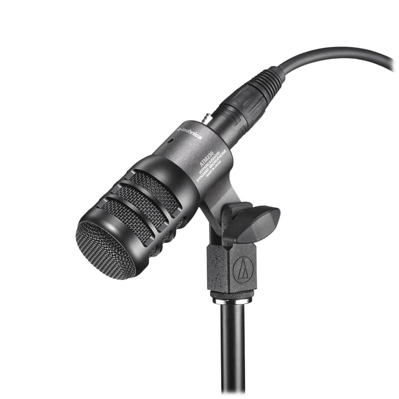 Audio Technica ATM230 Hypercardioid Dynamic Instrument Microphone Drum Mic+Mount image 1