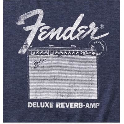 Fender Deluxe Reverb Blue T-Shirt - Medium image 4