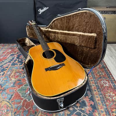 *Video* Yamaki Custom Folk No 125 Dreadnought w/Vintage Hard Shell Case. - 1970's image 8