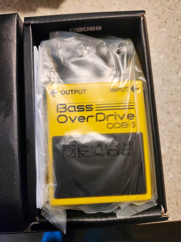 Boss ODB-3 Bass OverDrive (Silver Label) 1994 - Present - Yellow image 1