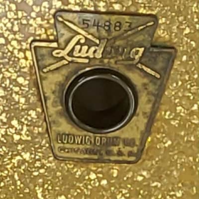 Ludwig Super Classic 1964-1965 - Gold Sparkle, 16” Floor Tom, 22” Bass, 2 12” Rack Toms, 14” snare image 21