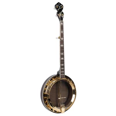 Ortega Falcon Series 5-String Resonator Banjo, Flamed Maple with Gold Hardware image 1