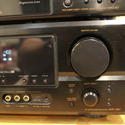 DENON AVR-1907/DVD-757 w/remote fully functional - refurbished image 4