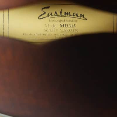 Eastman MD315 F-Style Hand-Carved Mandolin #0329 image 3