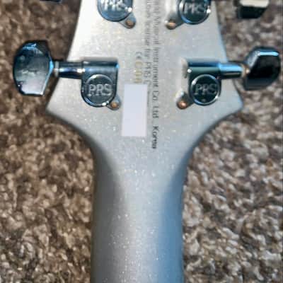 PRS SE Mark Tremonti single cut silver electric guitar with gigbag image 11