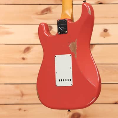 Fender Custom Shop Limited 1960 Stratocaster Relic - Faded/Aged Tahitian Coral-CZ576499 image 8