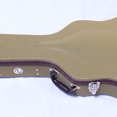 Allen Eden Tweed Hard Shell guitar case with wine red plush for 335 or Similar image 1